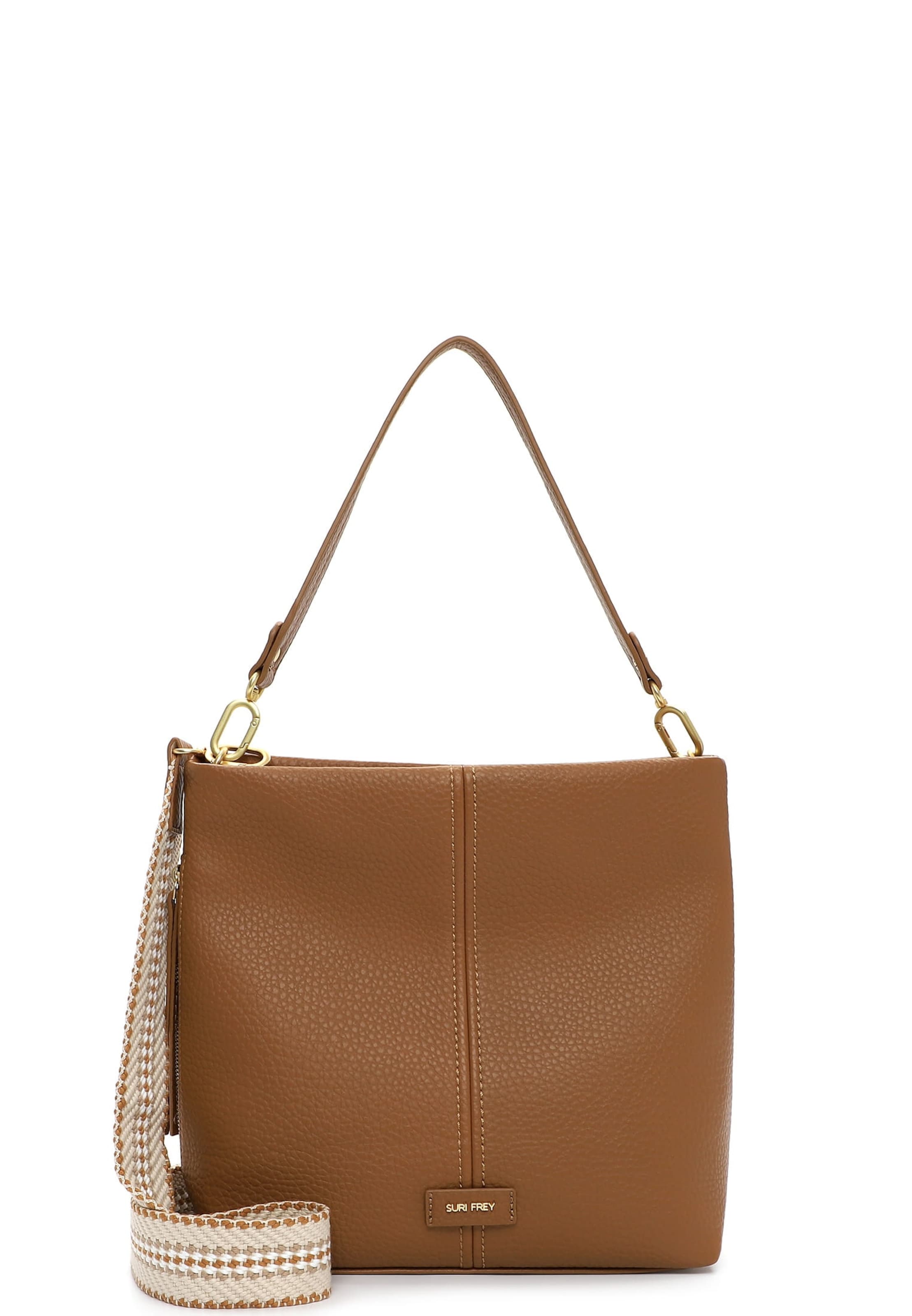 Suri Frey Skuldertaske 'Gray' i lysebrun, Produktvisning