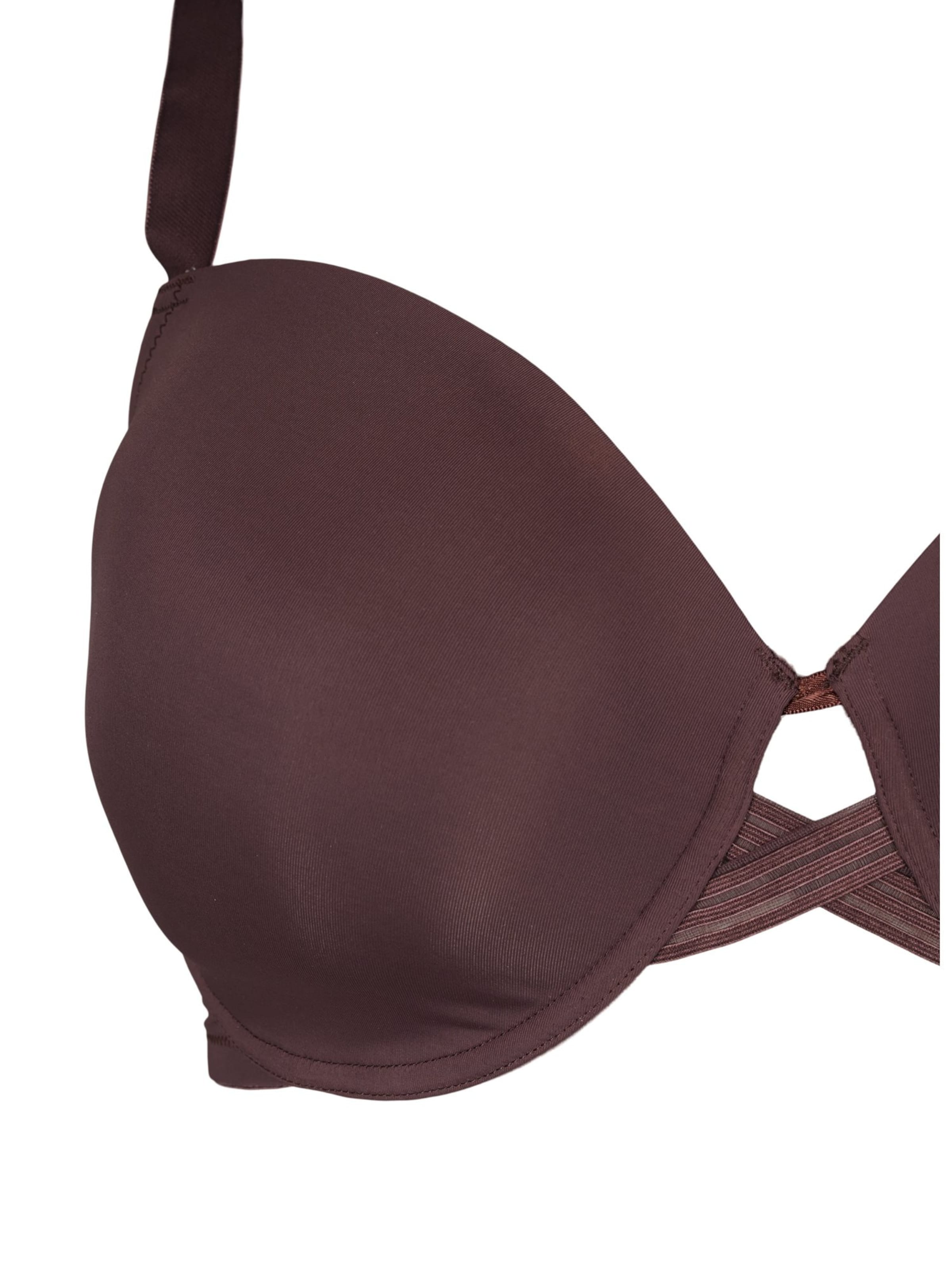 Devoted by Zizzi Push-up BH 'Ldebbie' i brun