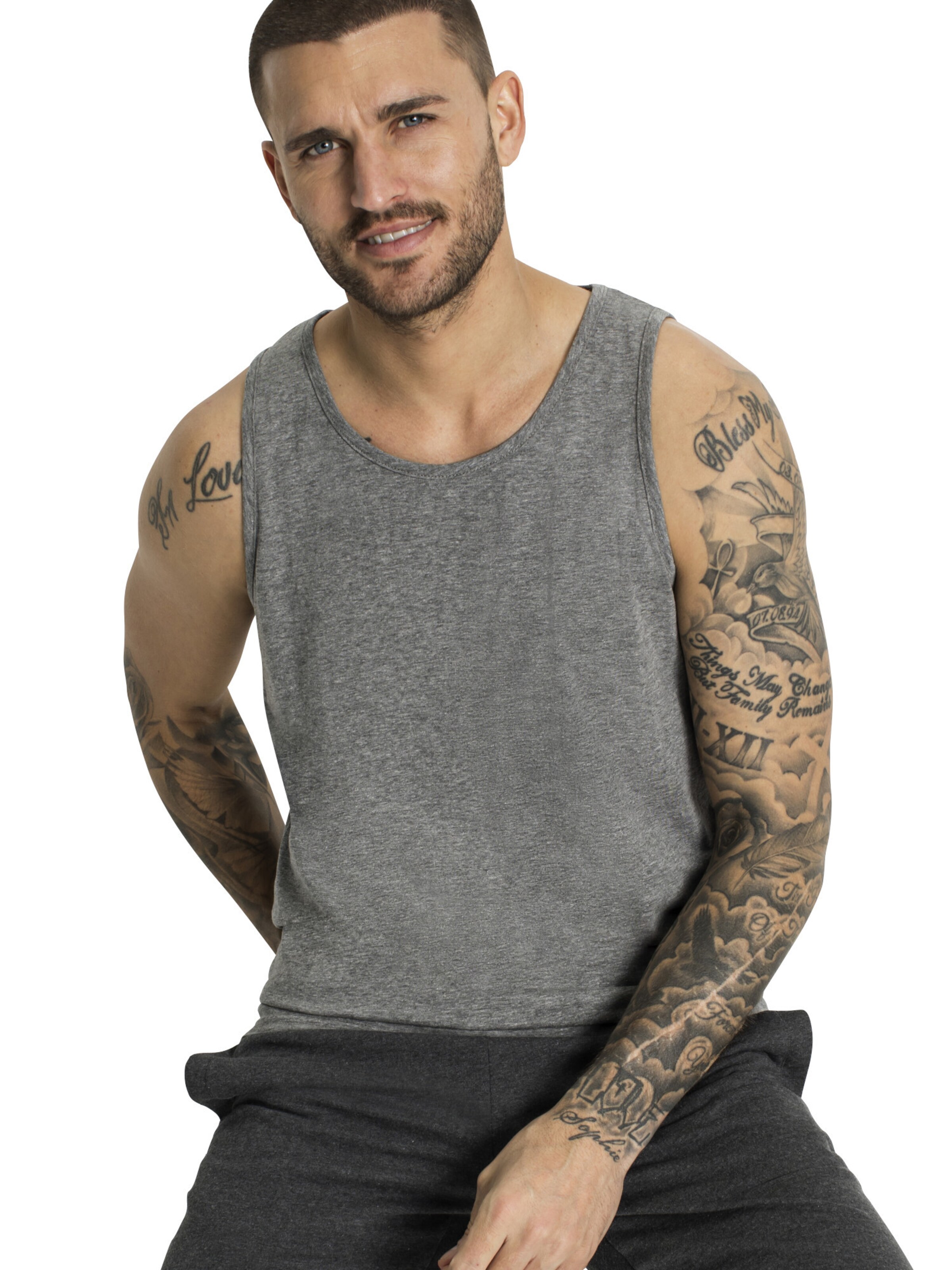 bonprix Shirt in Grey: front