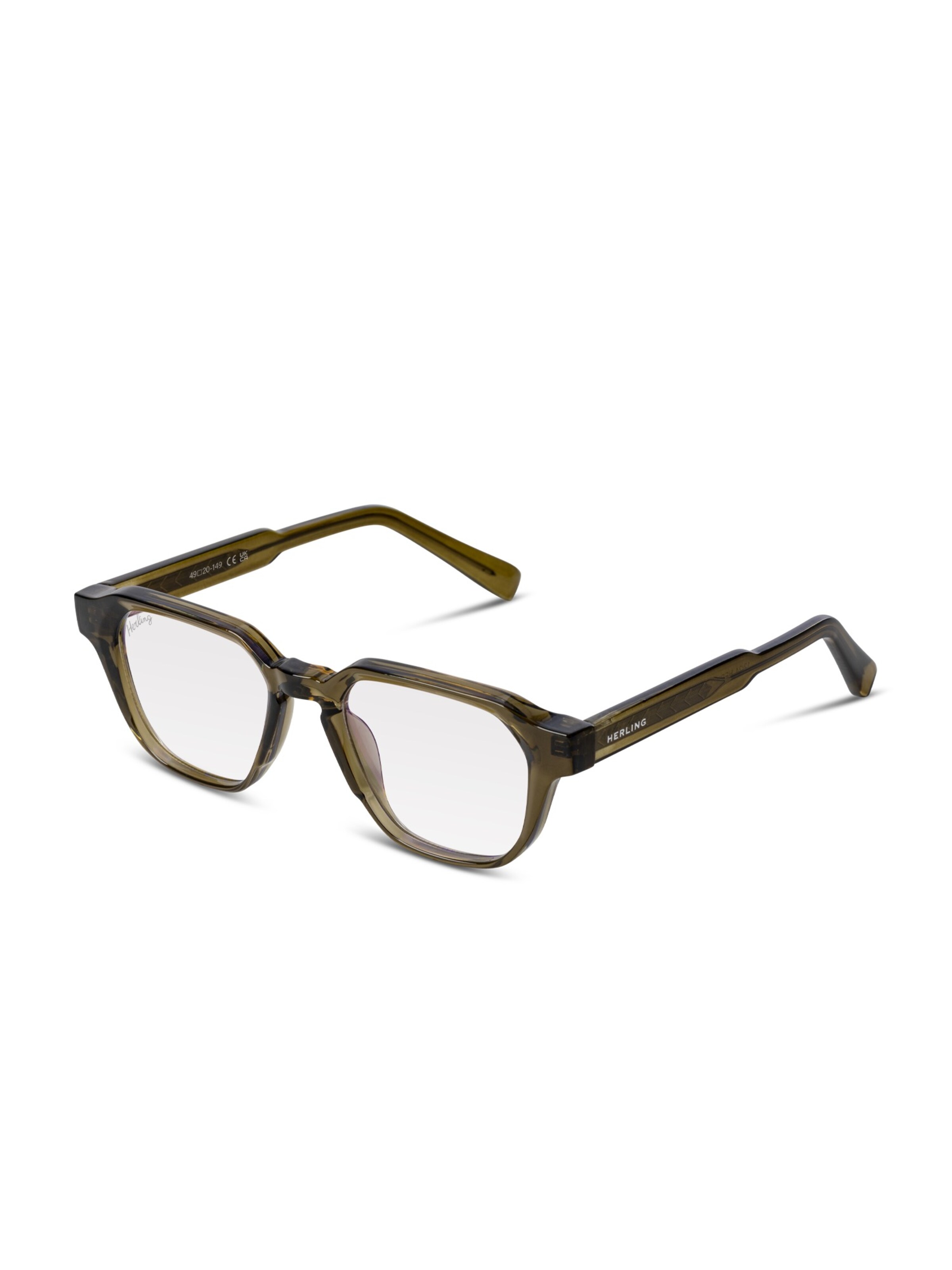 Herling Glasses 'Zane Blue Light' in Green: front