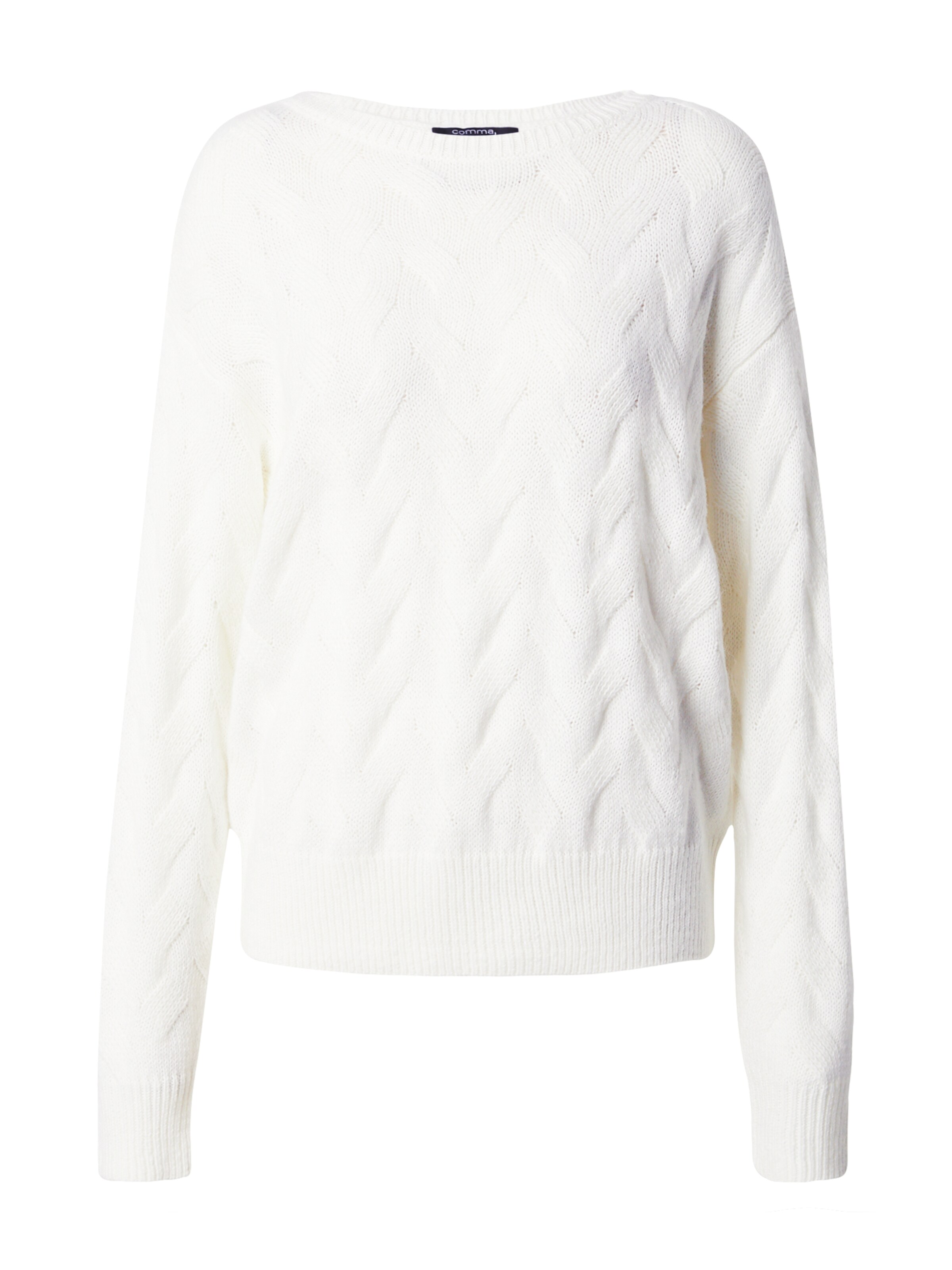 Pull-over COMMA en blanc : devant