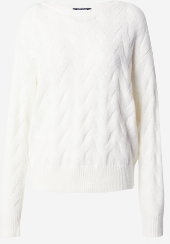Pull-over COMMA en blanc : devant