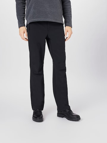 CMP Regular Outdoor Pants in Black: front