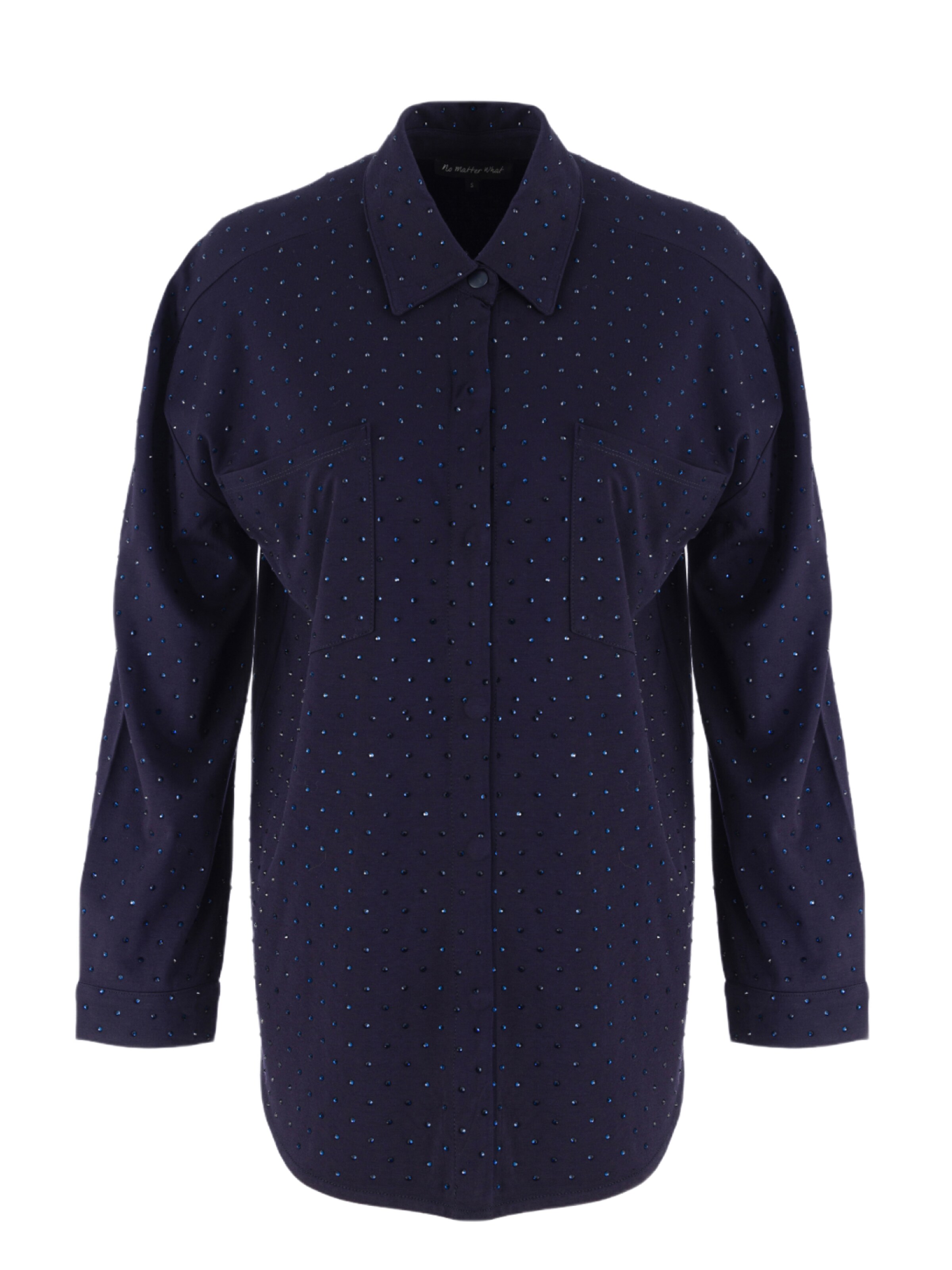 No Matter What Bluse in Blau: Vorderseite