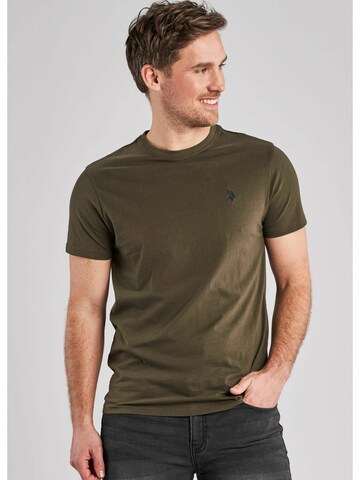 U.S. POLO ASSN. T-Shirt 'Arjun' in Beige: Vorderseite