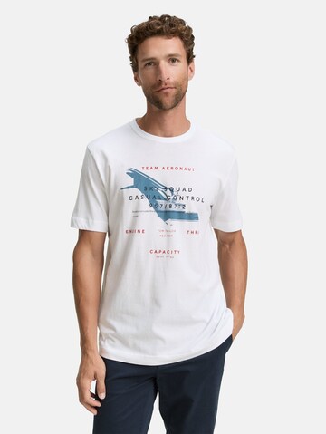 TOM TAILOR Shirt in Wit: voorkant