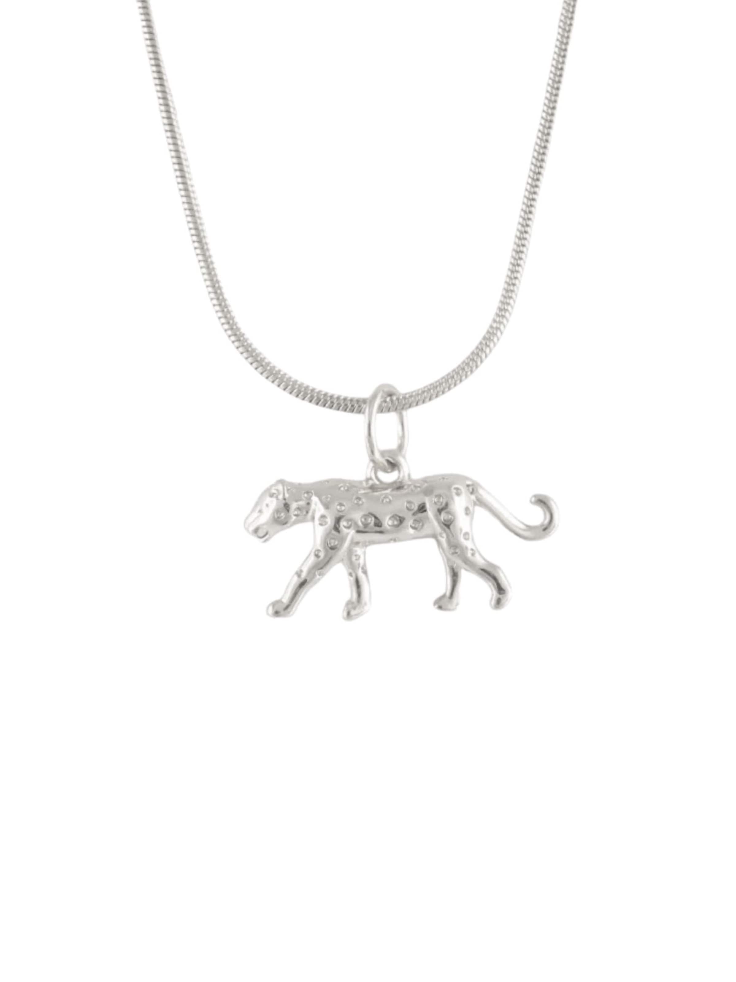 Fräulein Wunder Kette 'Sara Leopard'‌‌ in Silber