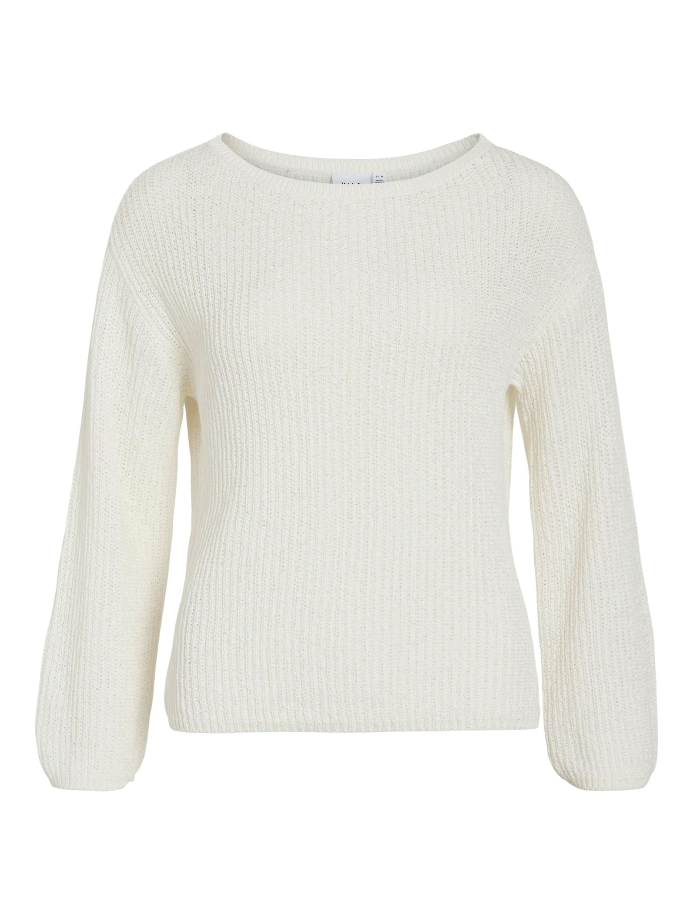 VILA Pullover 'VISummi' in Weiß: Vorderseite