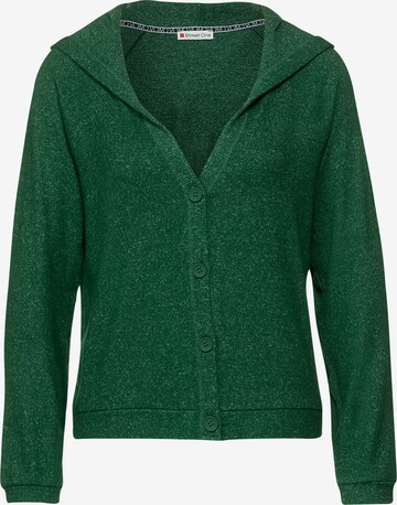 STREET ONE Knit Cardigan in Green: front