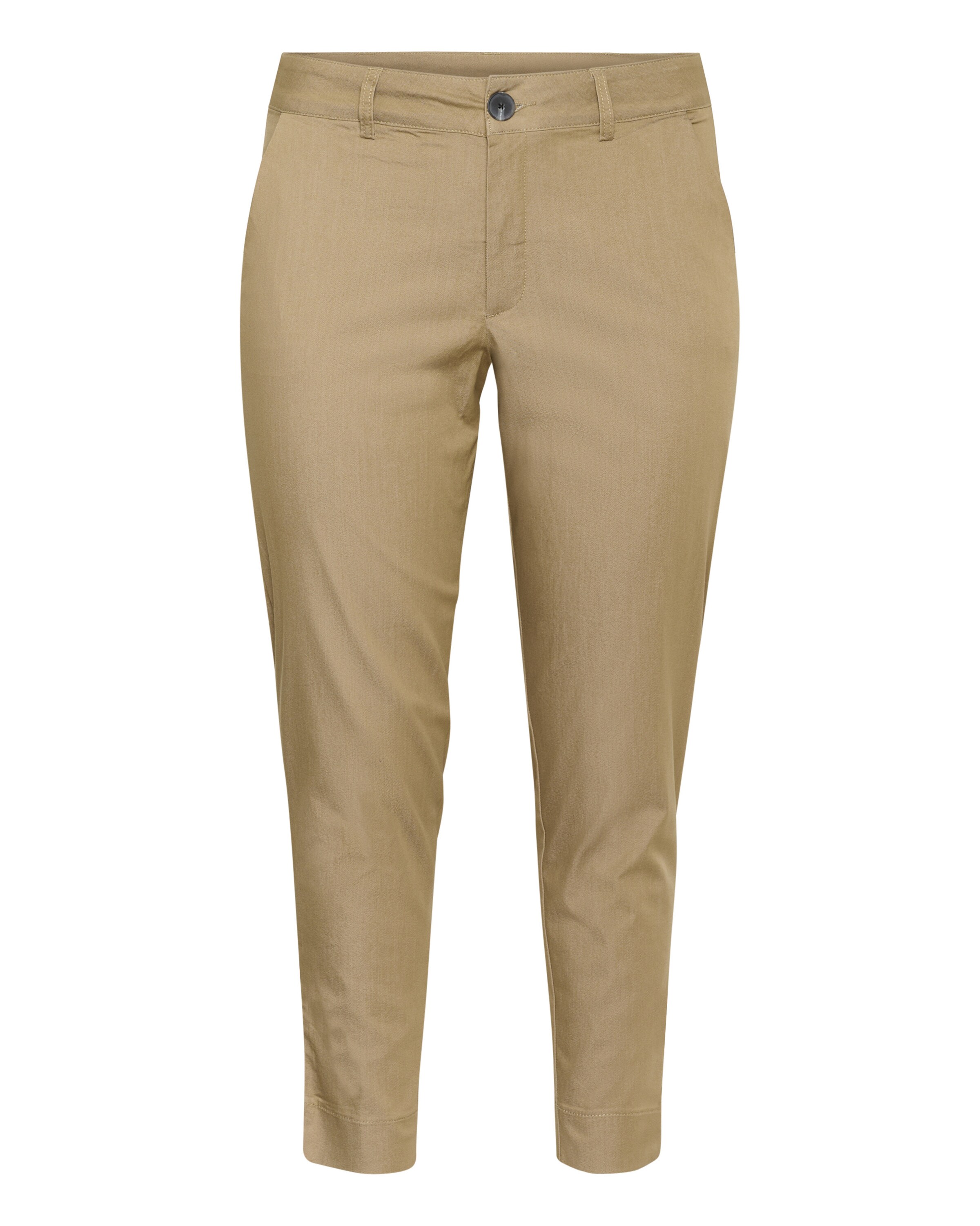 KAFFE CURVE Slimfit Chino &#x27;Leana&#x27; in Beige: voorkant