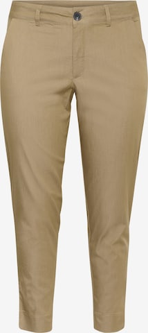 KAFFE CURVE Chino trousers 'Leana' in Beige: front