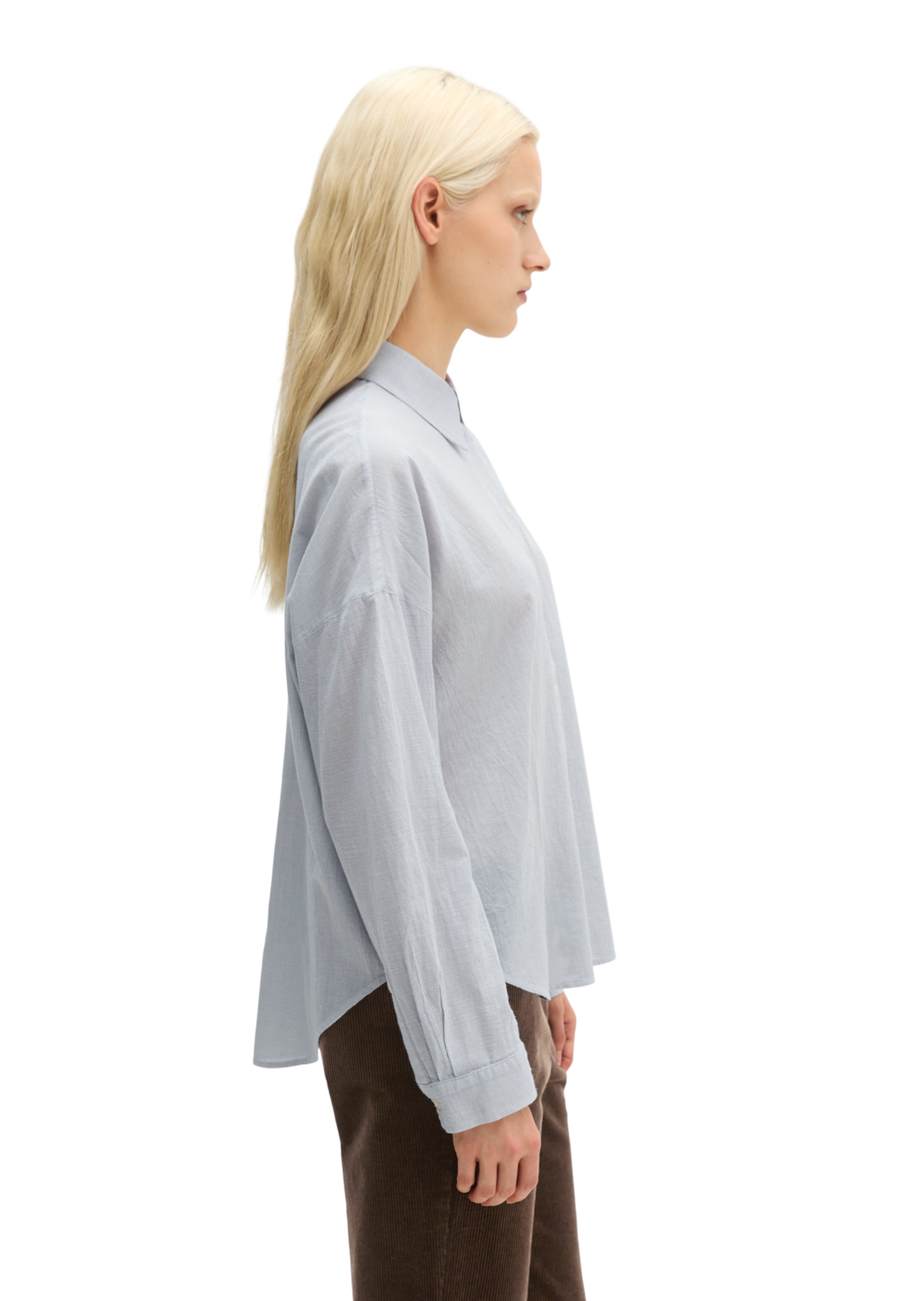 Marc O'Polo Blouse in Blauw: zijkant