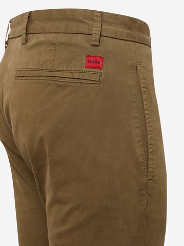 Regular Pantalon chino 'David' HUGO en vert