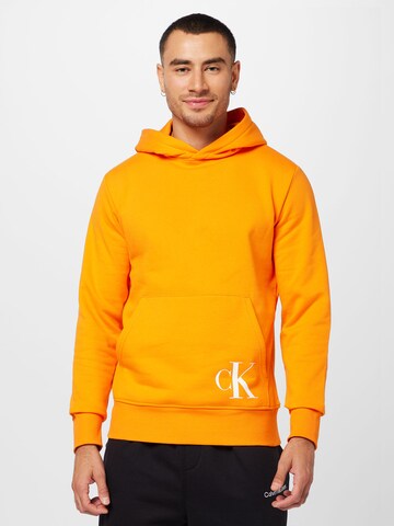 Calvin Klein Jeans Mikina - oranžová: predná strana