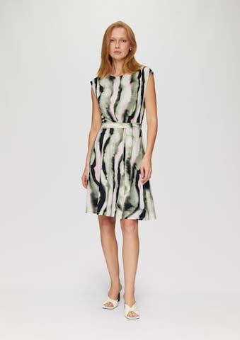 Robe s.Oliver BLACK LABEL en vert : devant