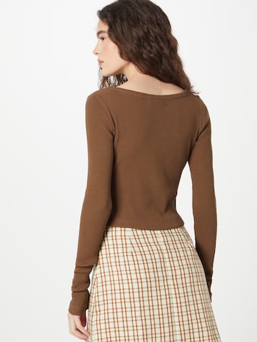 WEEKDAY Knit cardigan 'Coralie' in Brown