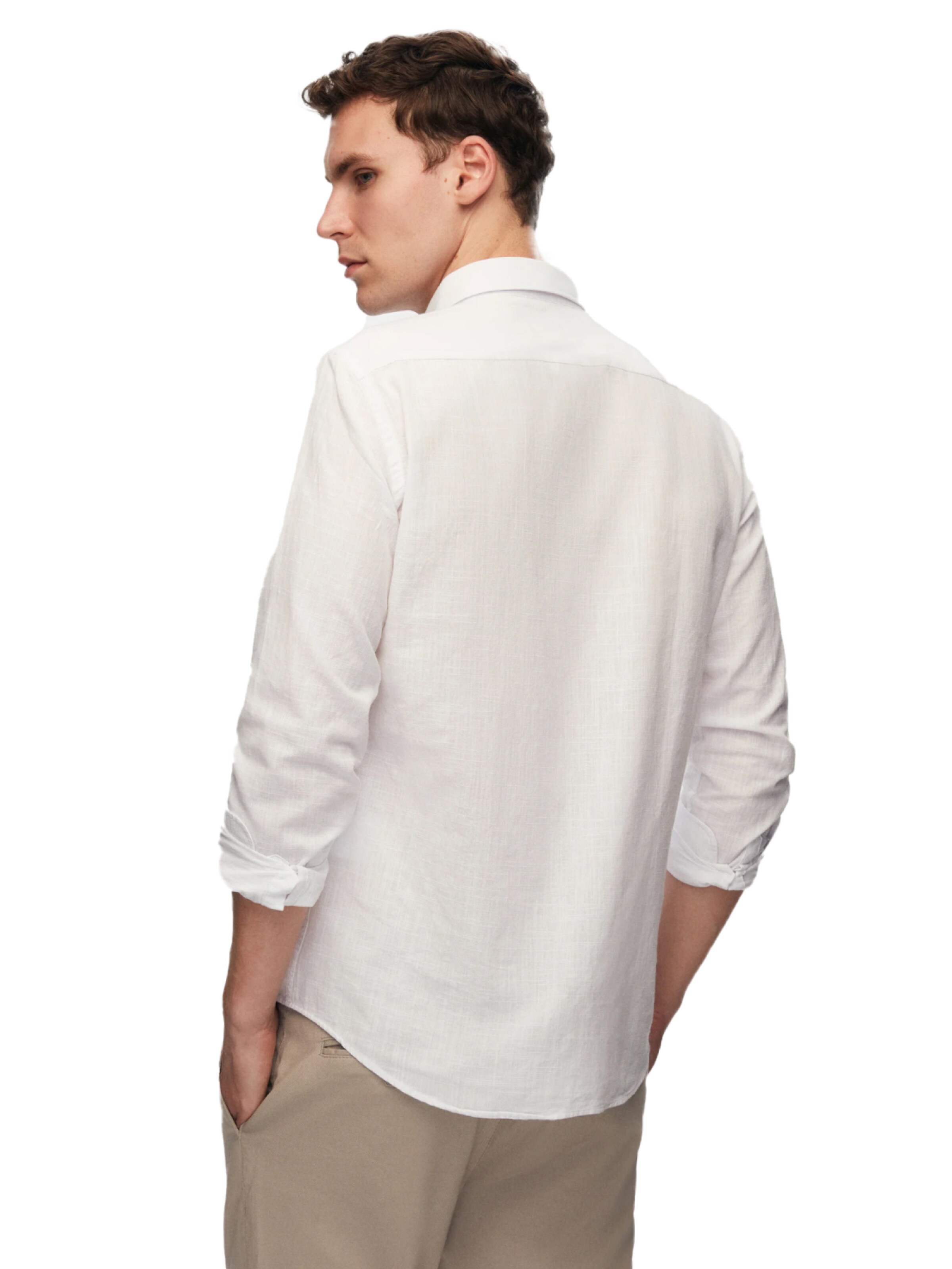 D’S Damat Regular fit Overhemd in Wit