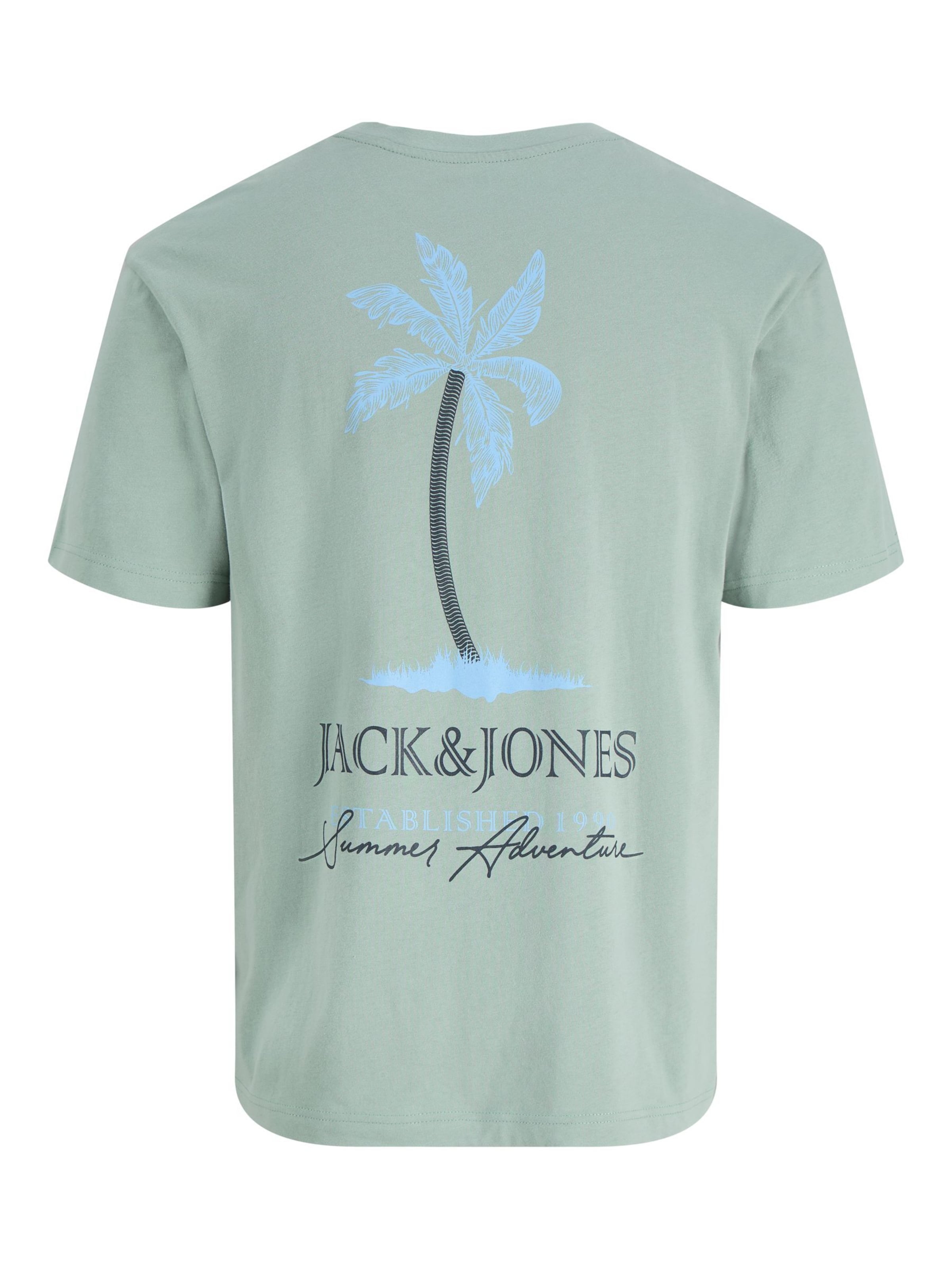 T-Shirt 'JJSummer Vibes' JACK & JONES en vert