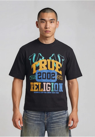 True Religion Shirt 'University' in Zwart: voorkant