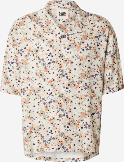 ABOJ ADEJ Košulja 'Lishan' u boja pijeska / ecru/prljavo bijela / siva / narančasta, Pregled proizvoda