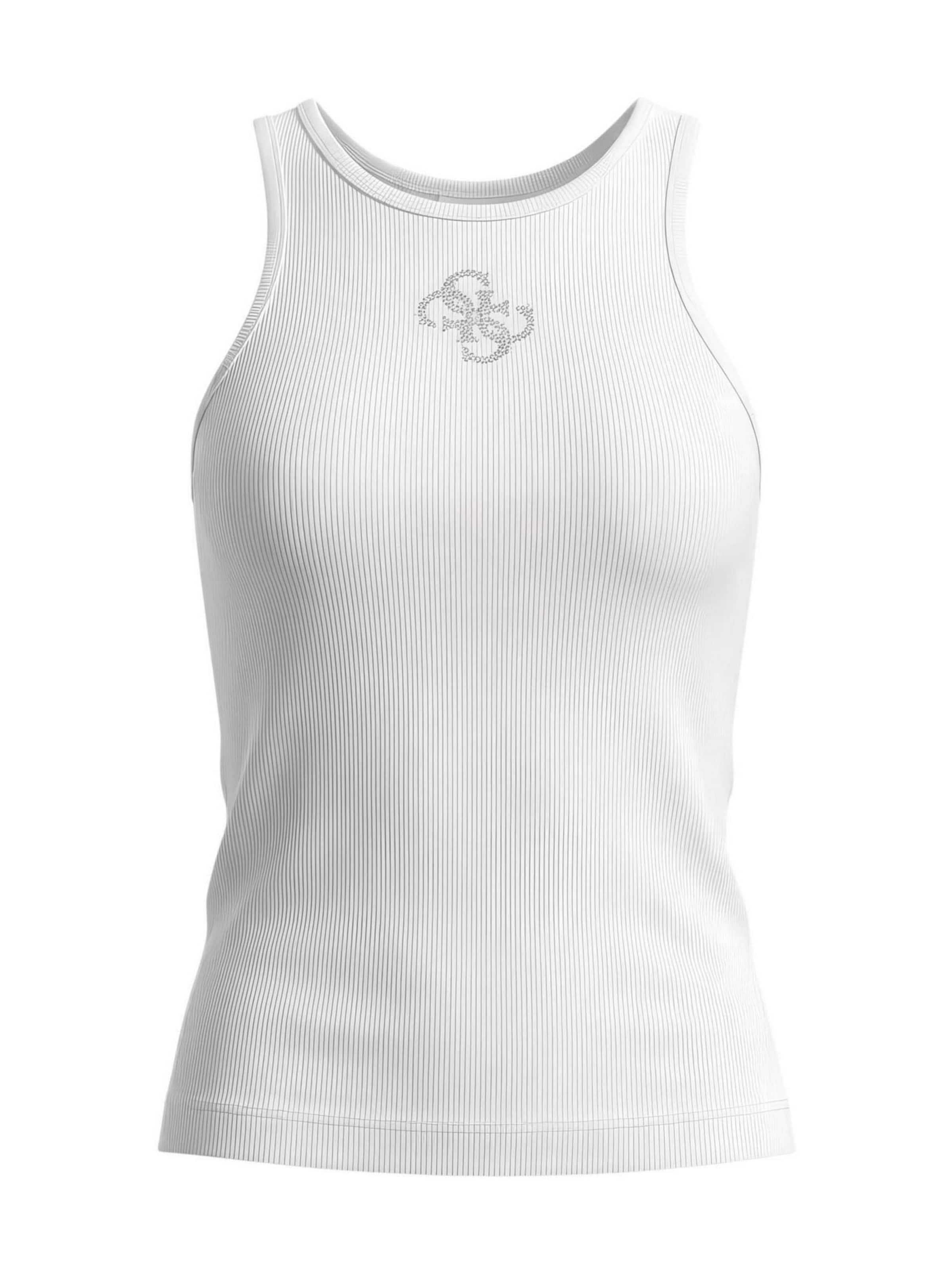 Top 'W6RP39 KD092' di GUESS in bianco: frontale