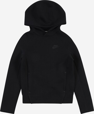 Nike Sportswear Sweatshirt 'TECH FLEECE' in Schwarz: predná strana