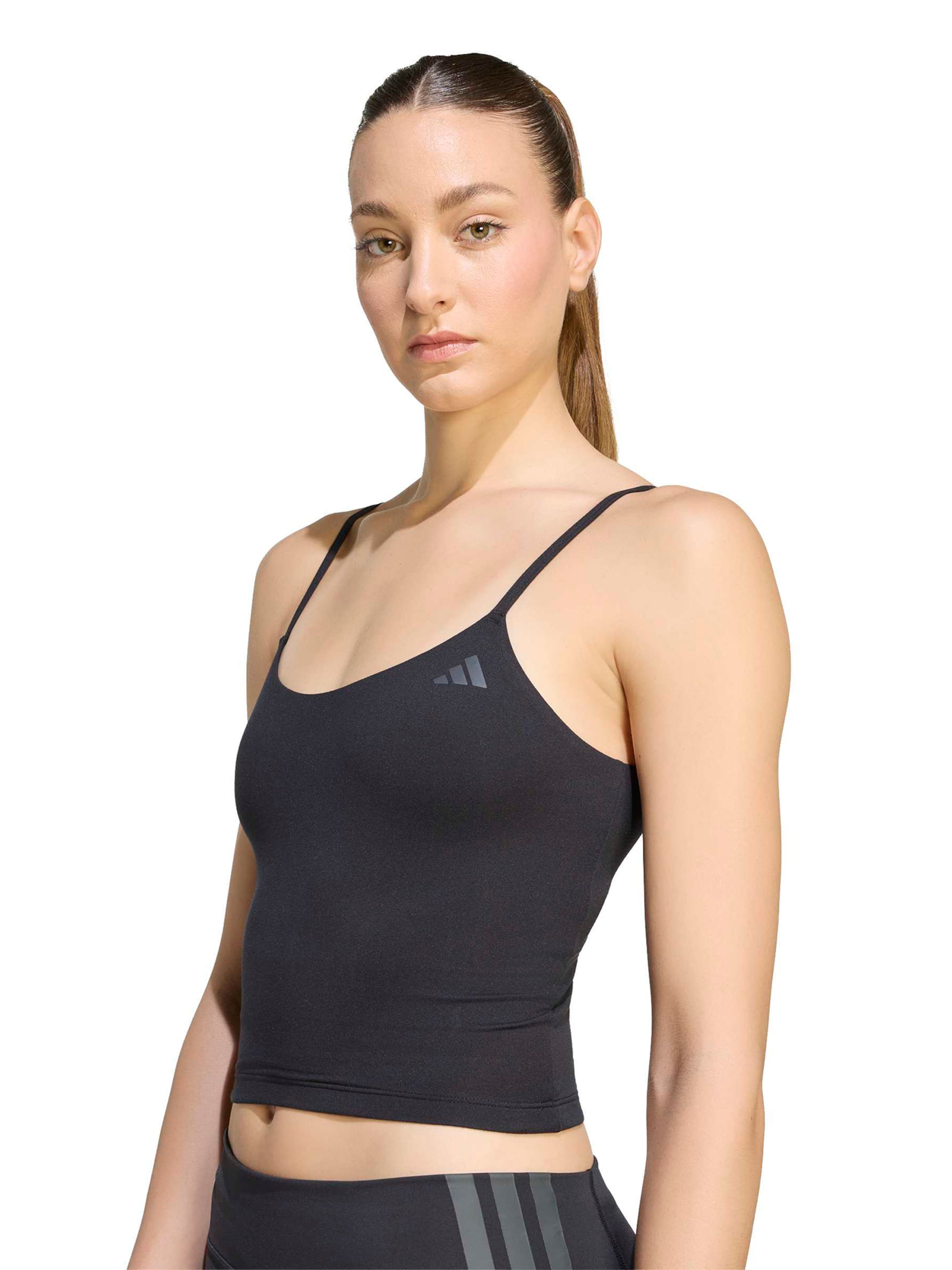 ADIDAS PERFORMANCE Αθλητικό τοπ 'ALL ME ESS' σε μαύρο