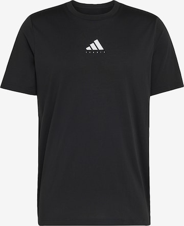 ADIDAS PERFORMANCE - Camisa funcionais em preto: frente
