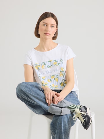 Hailys - Camisa 'Sv44enja' em branco: frente