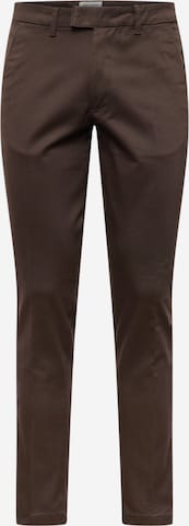 JACK & JONES Regular Chino Pants 'MARCO' in Brown: front