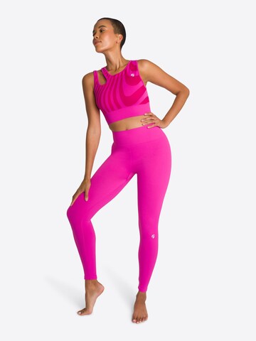 OCEANSAPART Skinny Spodnie sportowe 'Tara' w kolorze fioletowy