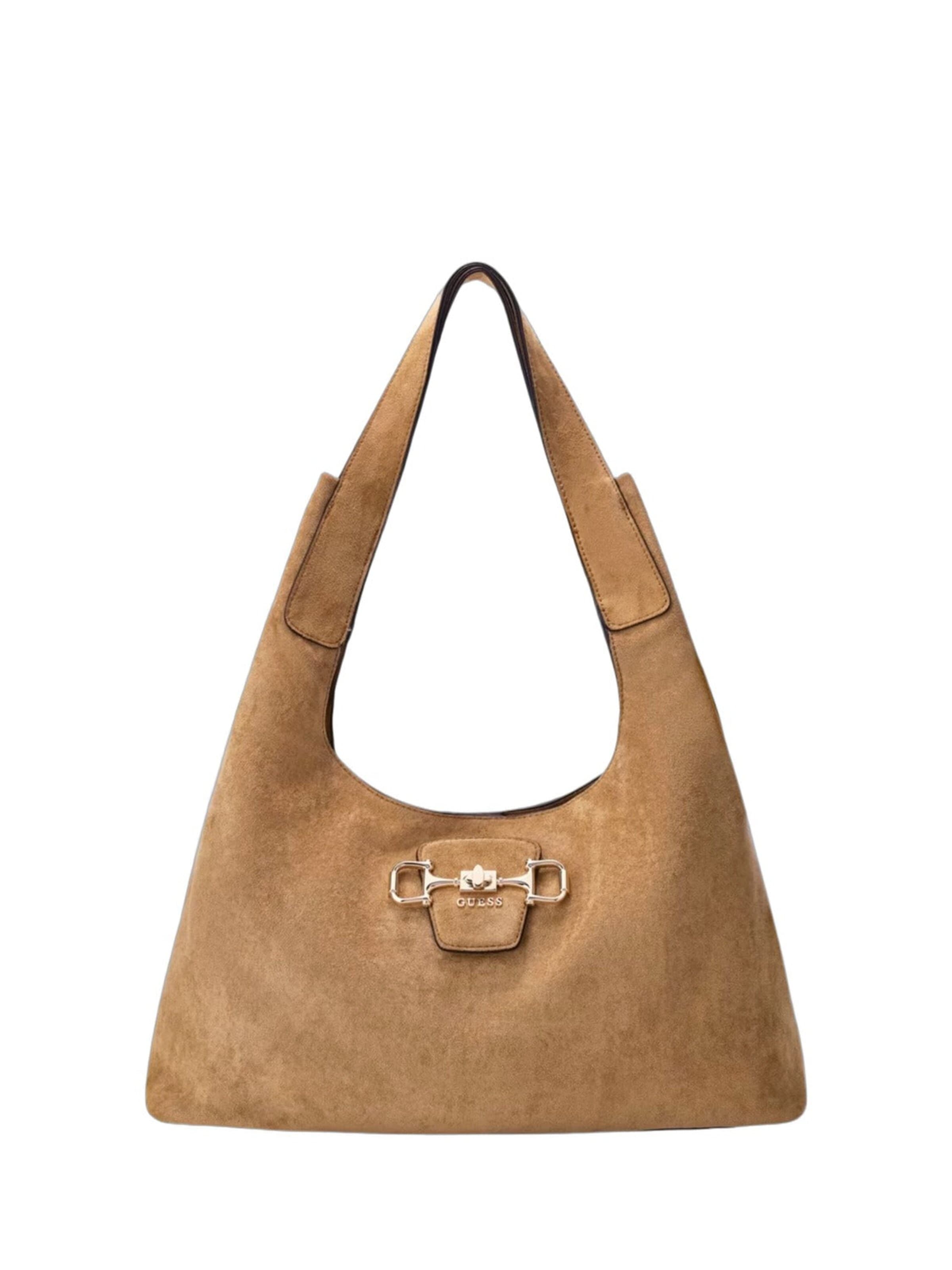 GUESS Axelremsväska 'Guess Sac Hobo Maxi Sunset Tan' i brun: framsida