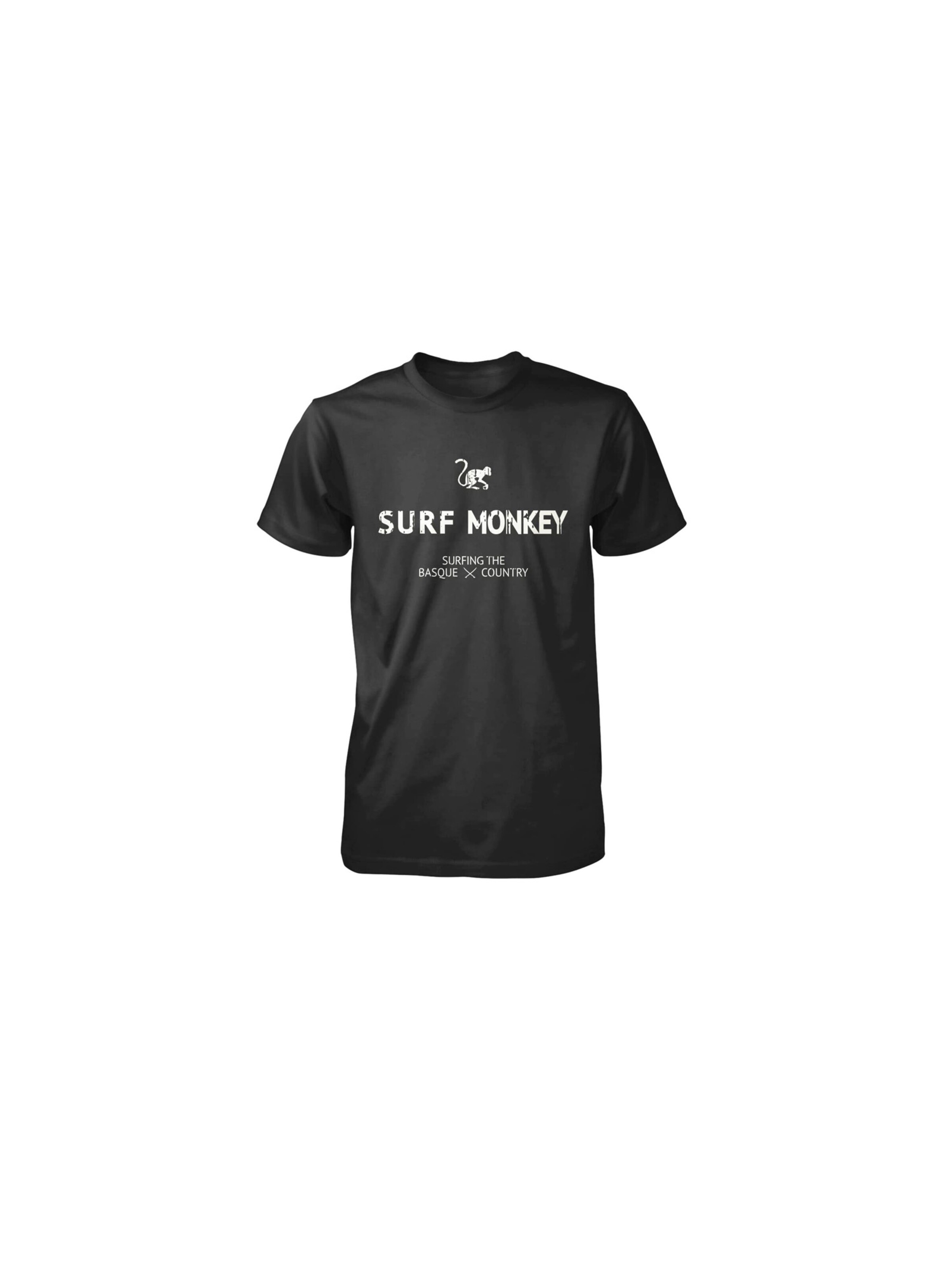 Surf Monkey Shirt‌‌‌‌‌‌‌ in Schwarz: Vorderseite
