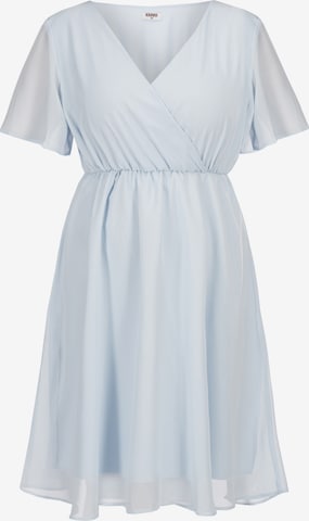 Robe de cocktail 'DENISA' Karko en bleu : devant