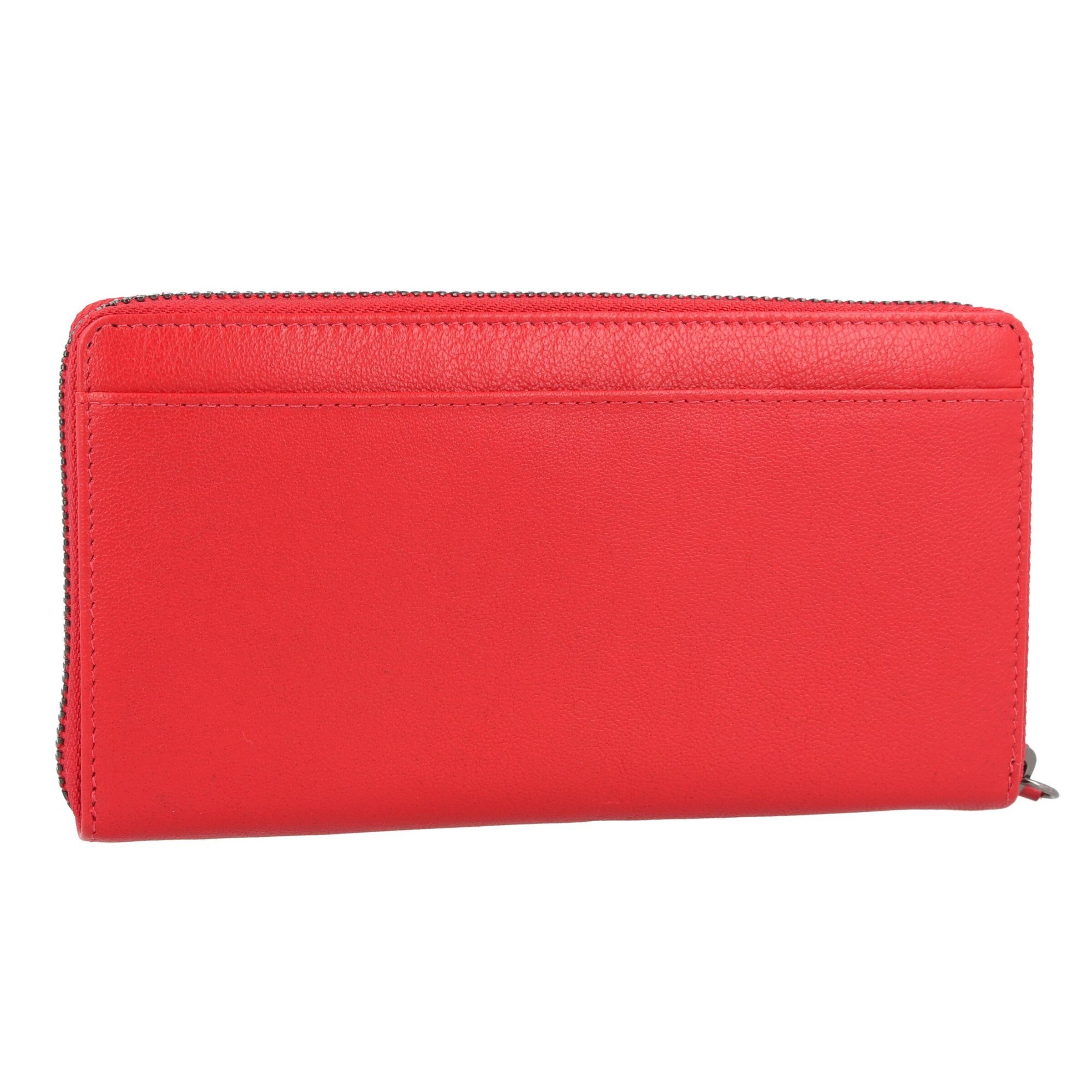 Braun Büffel Wallet 'Anna' in Red