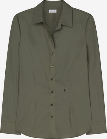 SEIDENSTICKER Blouse in Groen: voorkant