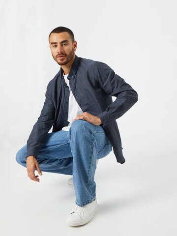 ABOUT YOU Regular fit Риза 'Malte' в синьо