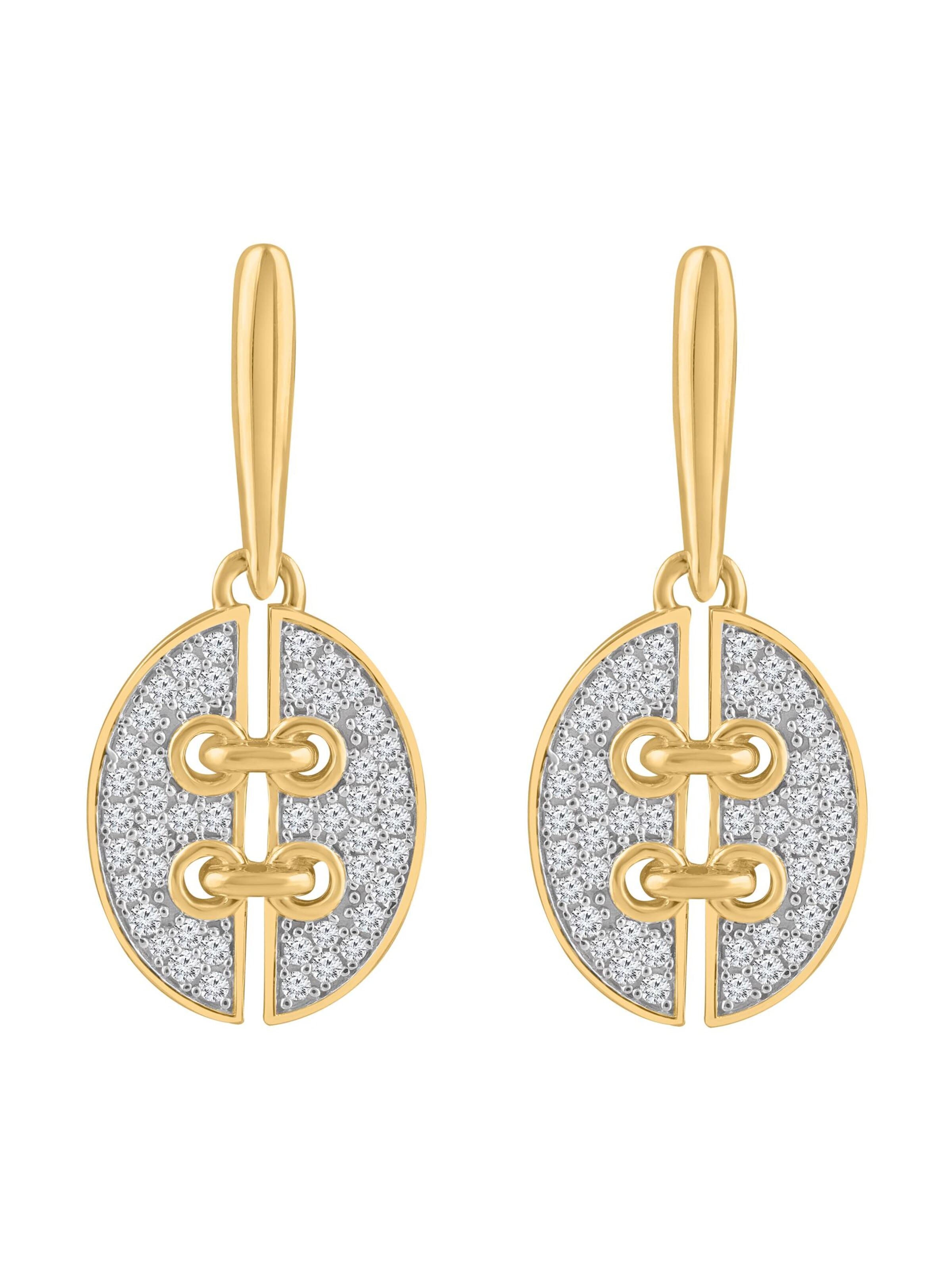 Diamant Exquis Earrings in Gold: front