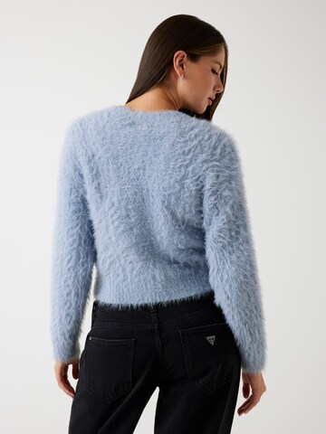 GUESS Knit Cardigan in Blue