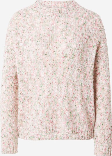 Megztinis iš Rich & Royal, spalva – nebalintos drobės spalva / žalia / rožių spalva, Prekių apžvalga