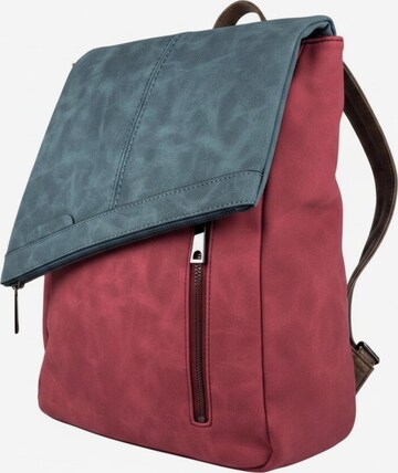 Zaino 'Rucksacktasche' di Kumixi in rosso: frontale