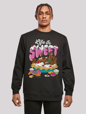 F4NT4STIC Sweatshirt in Zwart: voorkant