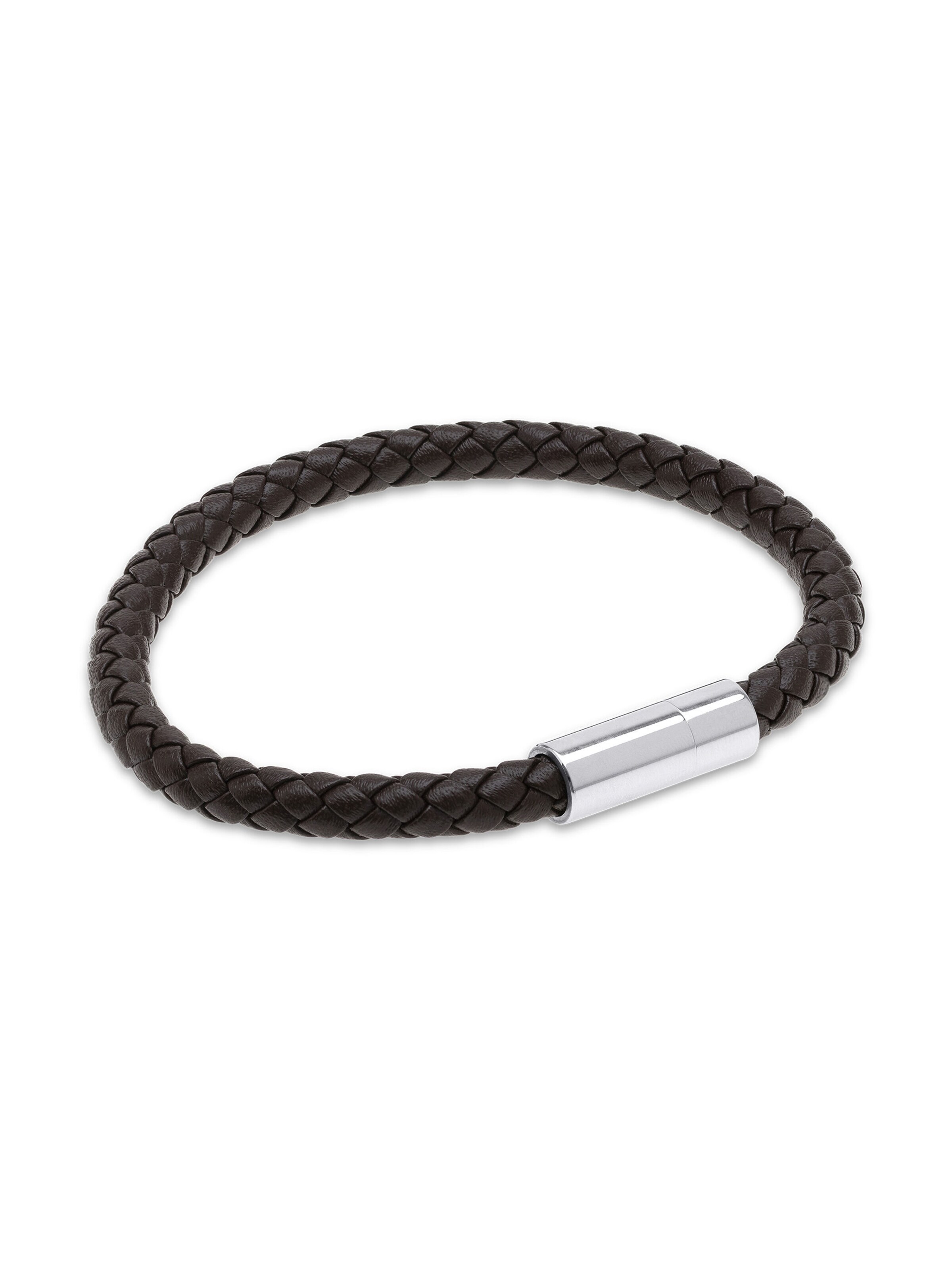 timi of sweden Armband Lederarmband 'Oliver' in Braun: Vorderseite