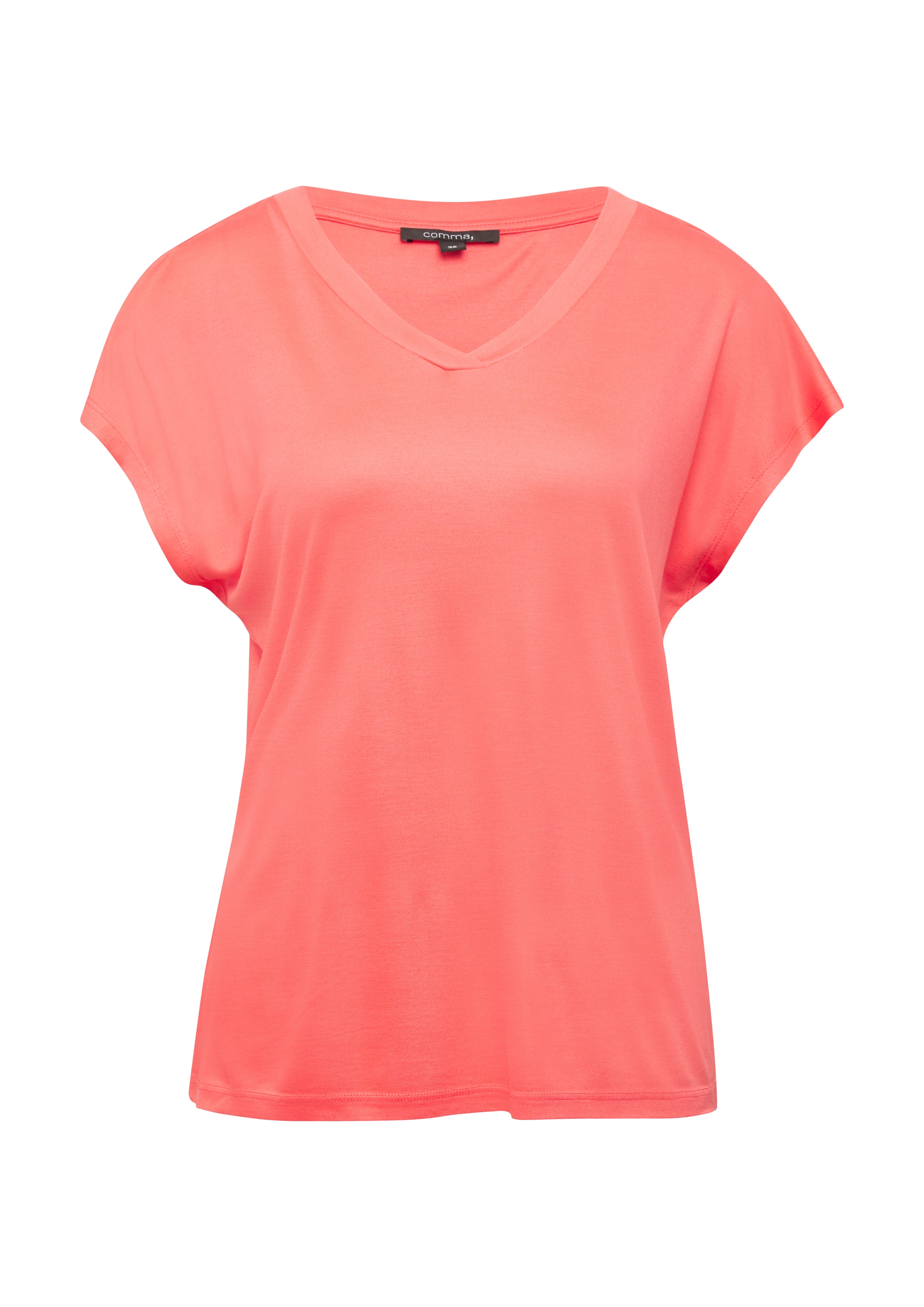 COMMA Shirt in Oranje: voorkant