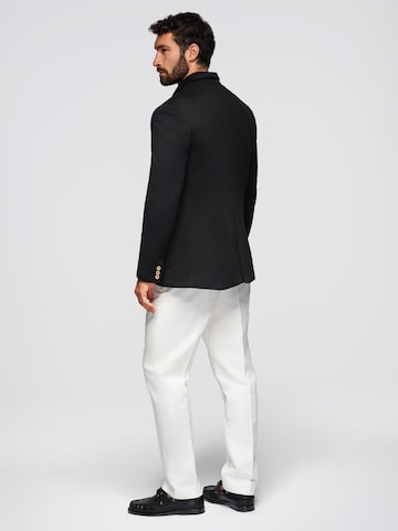 Regular fit Giacca da completo di Ombre in nero