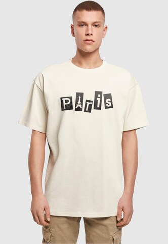 T-Shirt 'Paris' Merchcode en beige : devant