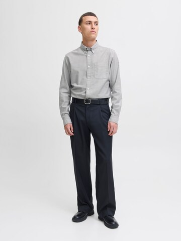 JACK & JONES Slim fit Button Up Shirt 'JPRBLUBrook' in Grey