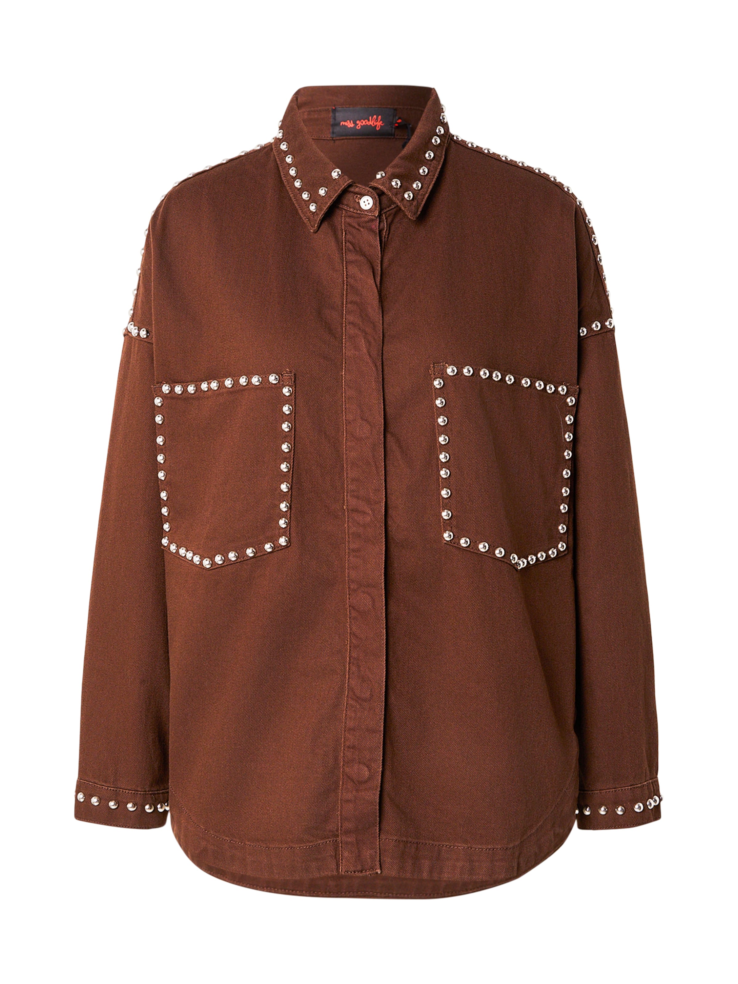 Veste mi-saison miss goodlife en marron : devant