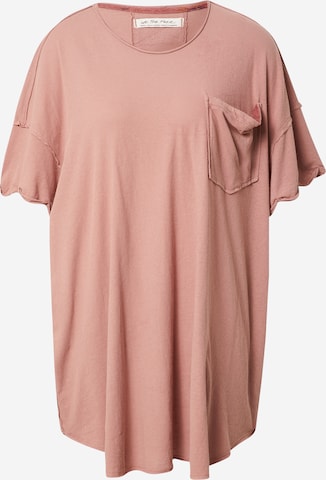 Free People Oversize t-shirt 'TAKE IT EASY' i rosa: framsida