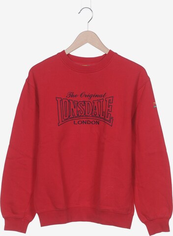 LONSDALE Sweatshirt & Zip-Up Hoodie in S in Red: front